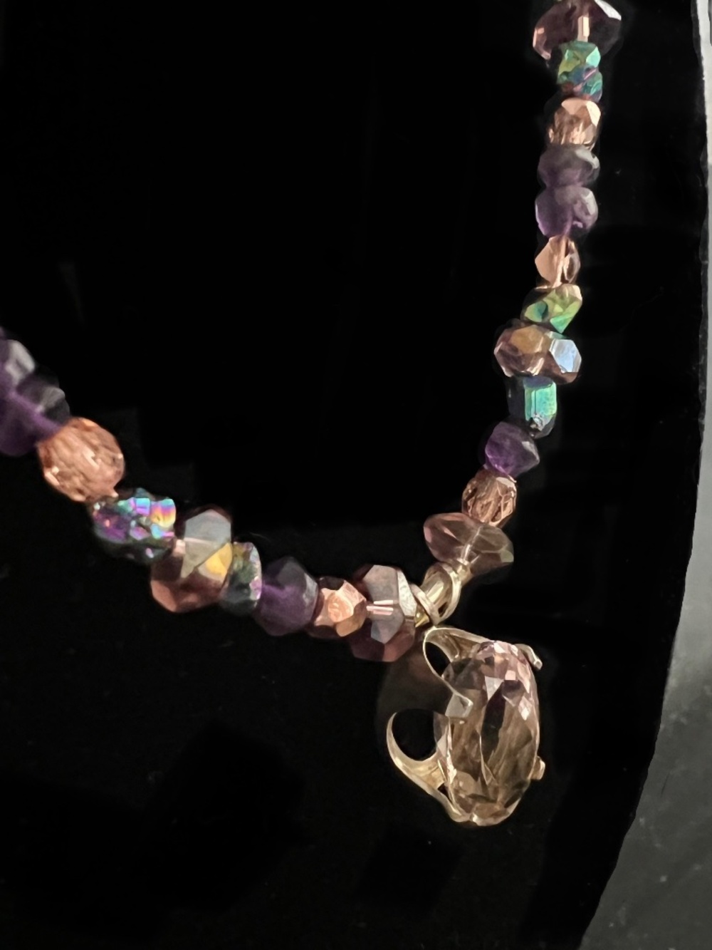Citrine crystal necklace
